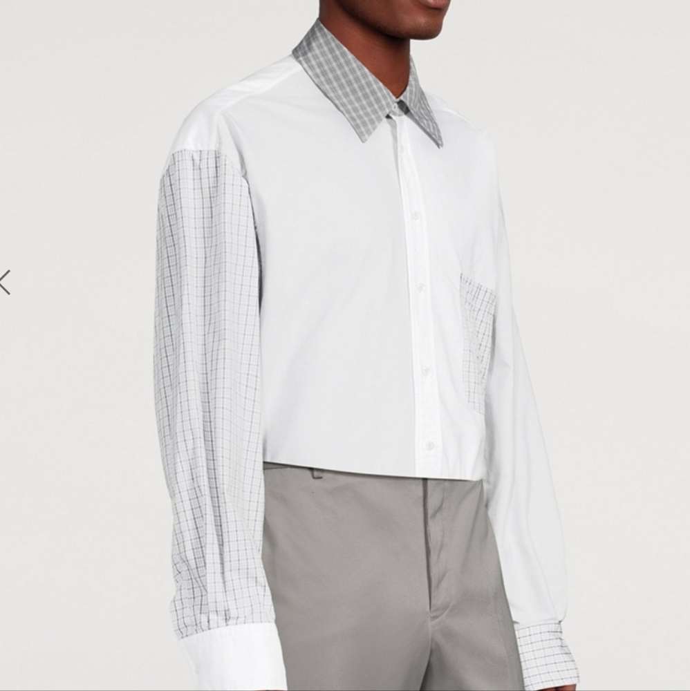 THOM BROWNE Funmix Oxford Oversized Shirt